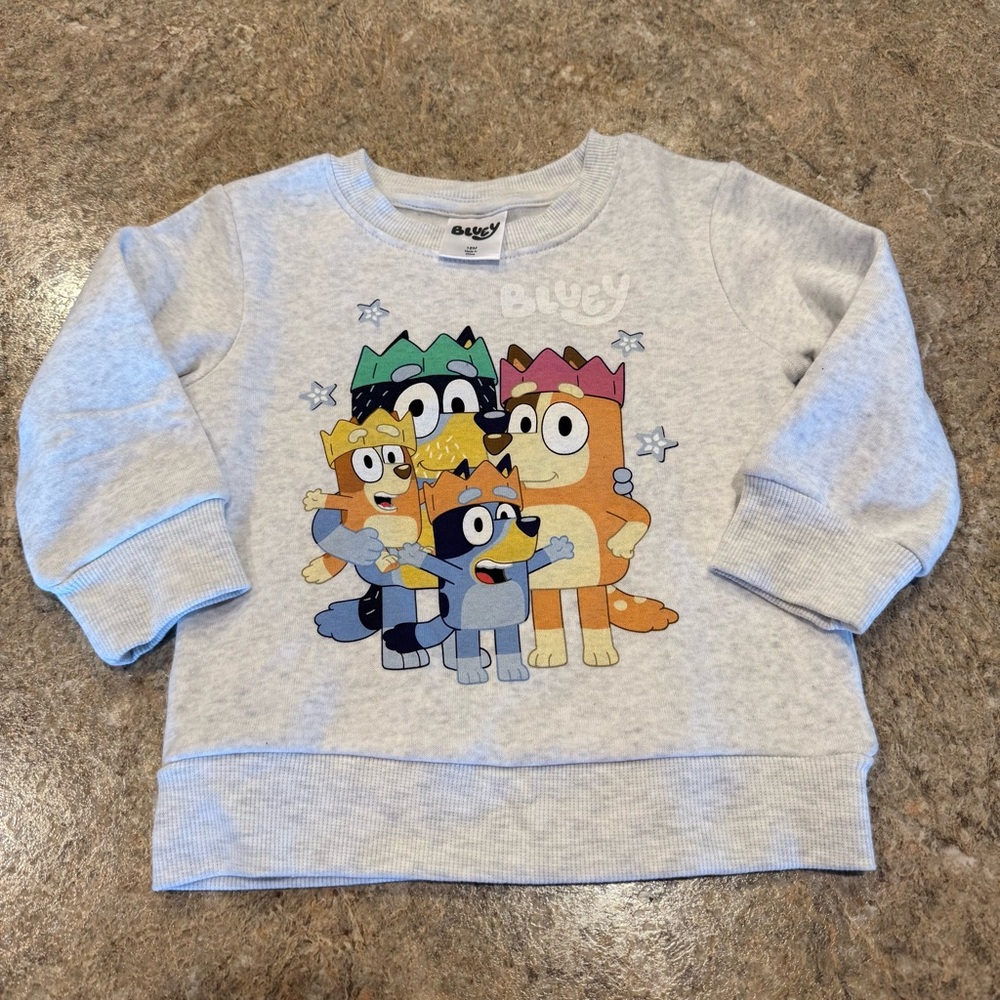 Kids' Bluey Sweatshirt Light Grey 18 months